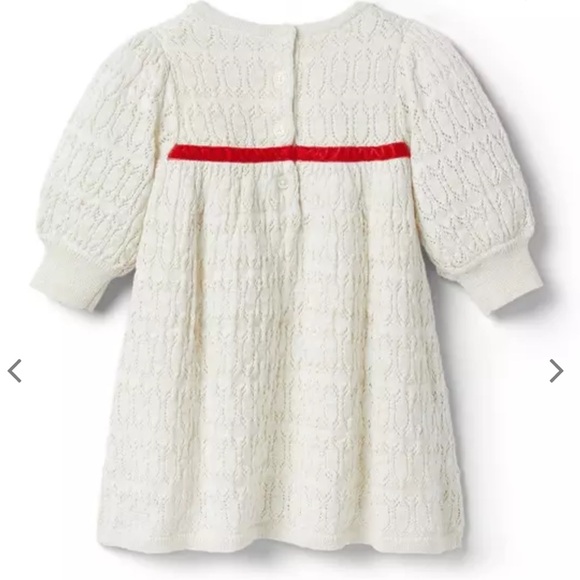 NWT Janie and Jack Baby 6-12M Shimmer Sweater Dress - Picture 2 of 6